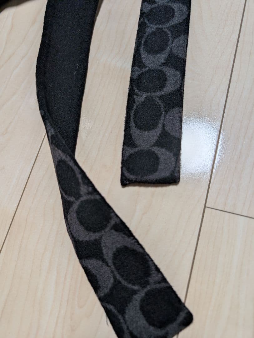 COACH コーチ ケープコート カシミヤ混 黒