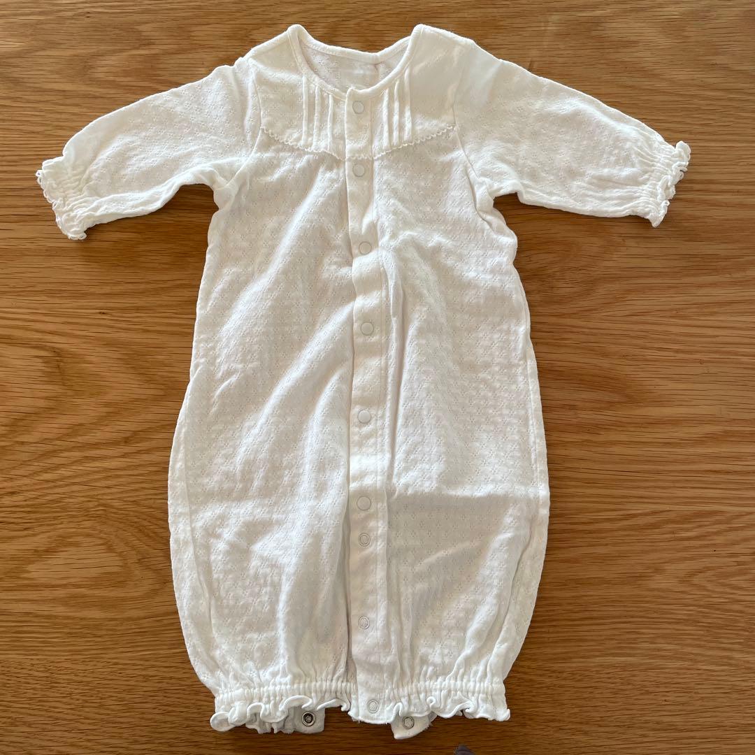 MIKI HOUSE ベビードレスとボンネットセット