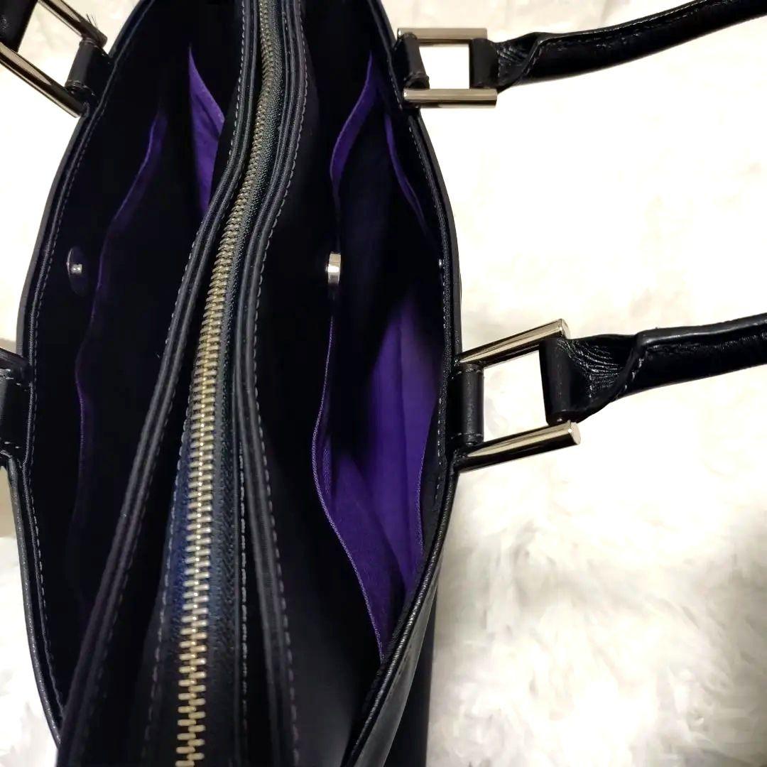 ポールスミス トートバッグ ブラック ナイロン×レザー ビジネス 通勤