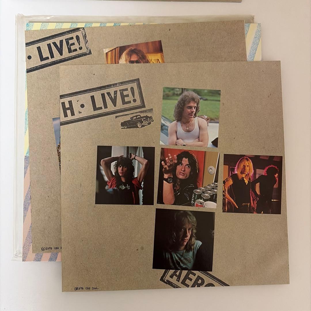 帯付レコード2枚セットROCKS / LIVE BOOTLEGエアロスミス LP