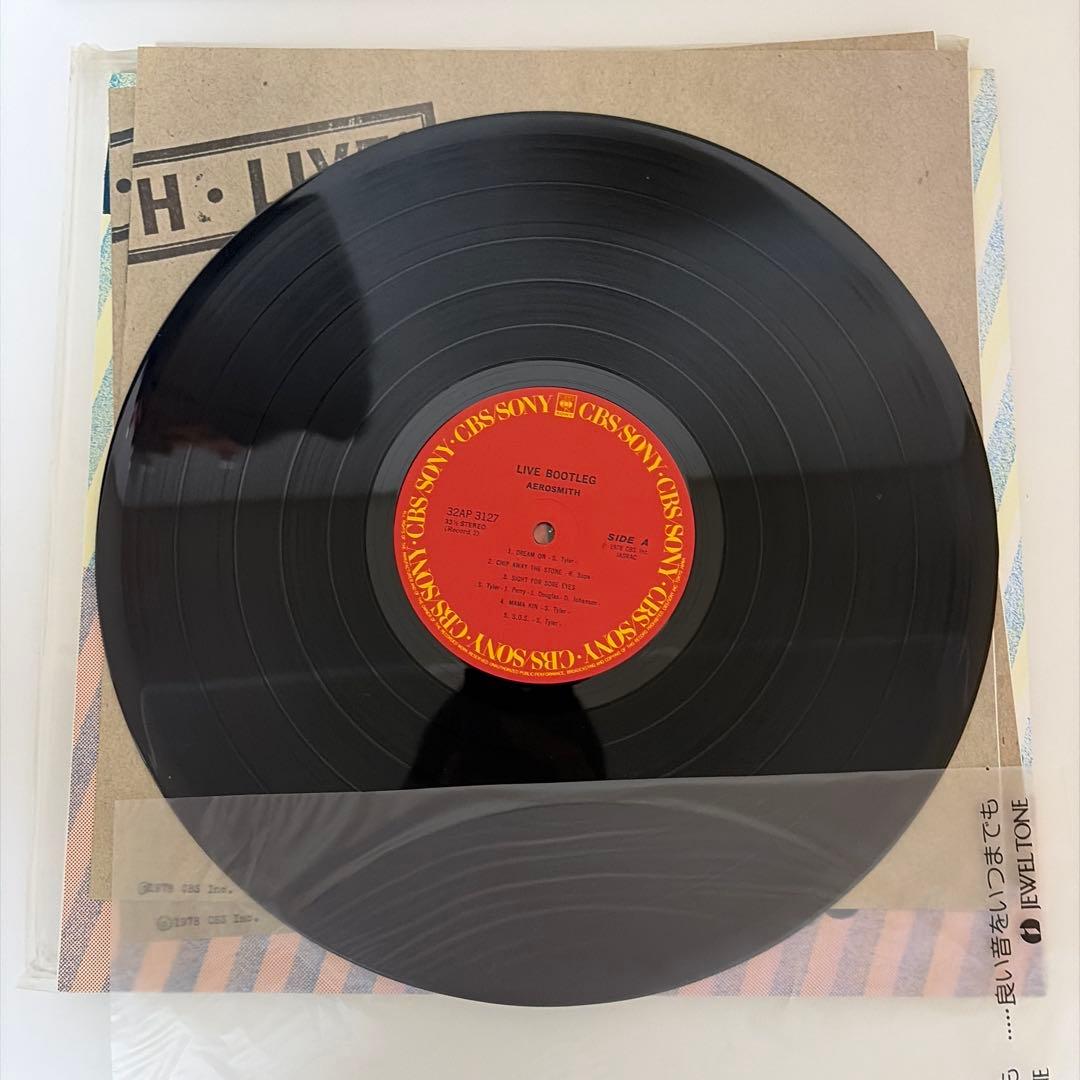 帯付レコード2枚セットROCKS / LIVE BOOTLEGエアロスミス LP