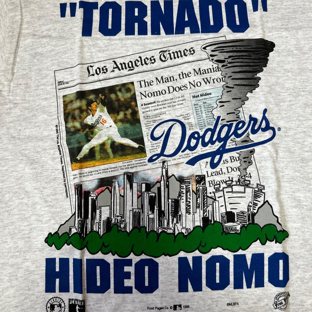 95's USA製　ドジャース　野茂英雄　Ｔシャツ