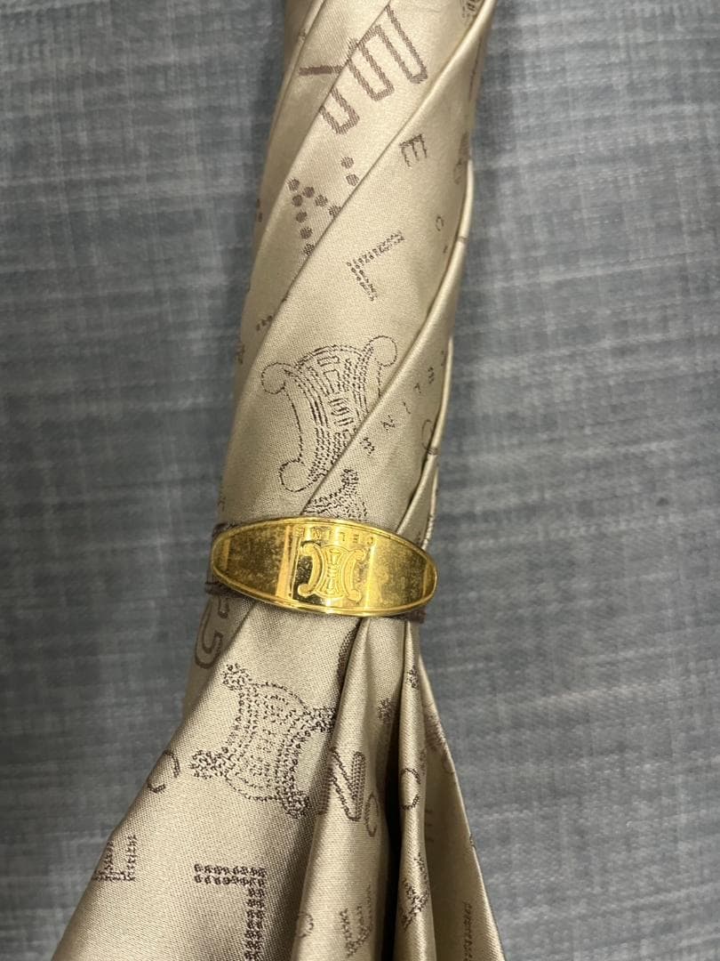 CELINE　セリーヌ　雨傘　長傘　レザーハンド　木製　高級　ロゴ