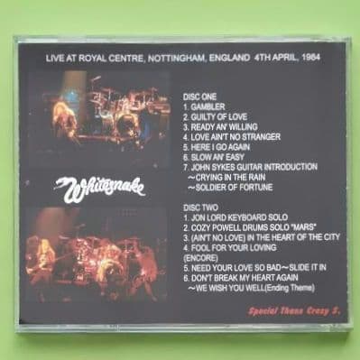Whitesnake　John Sykes　1984　CD