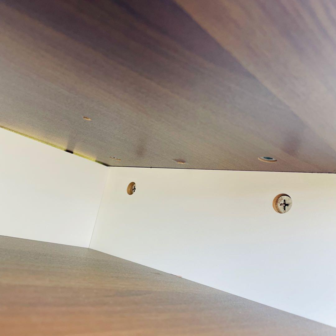 【コンセント付】デスク120cm 棚付き PC机