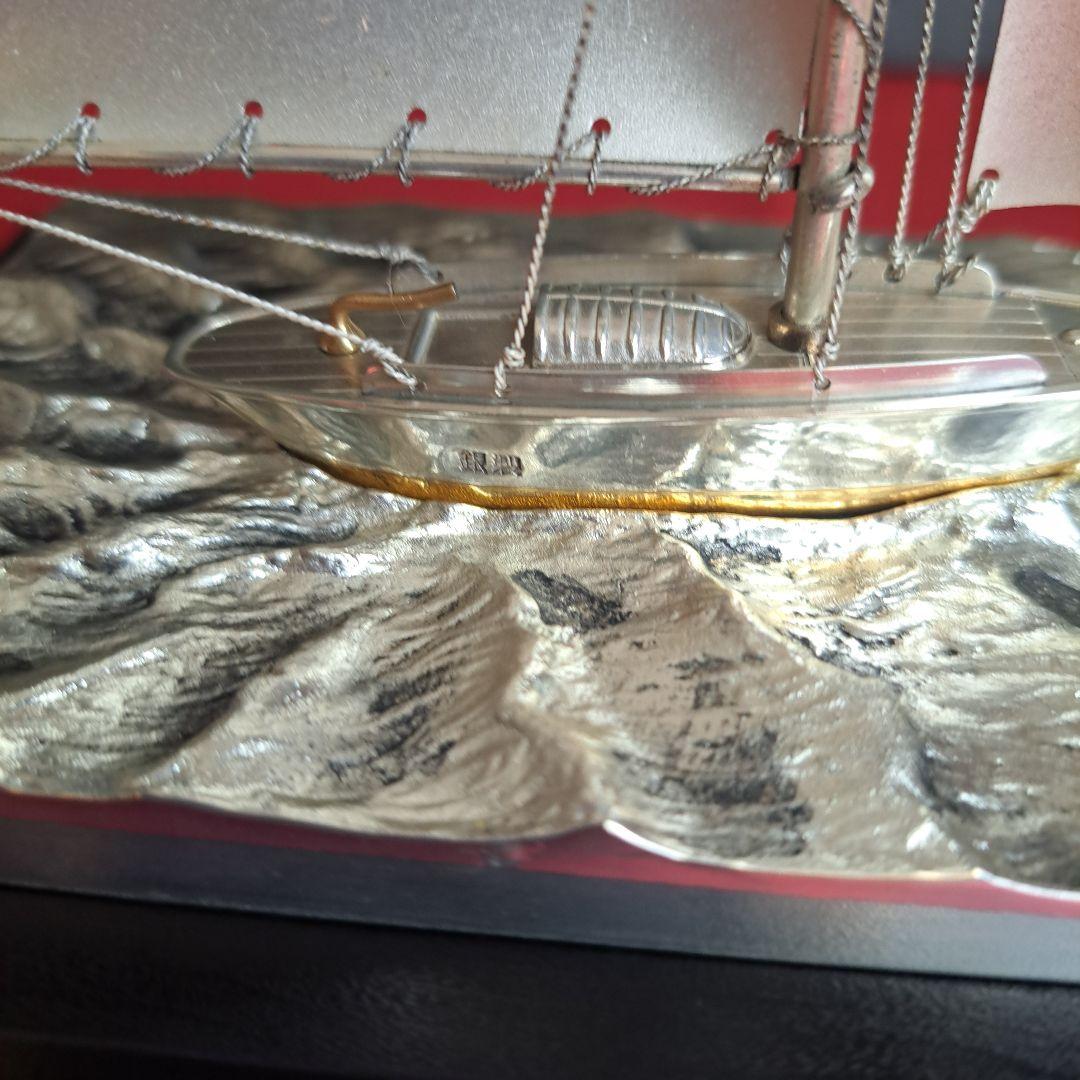 銀製　ヨット　金属工芸品