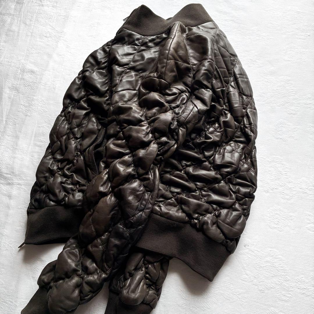 ジャケット・アウター archive 00s armani leather bomber jacket
