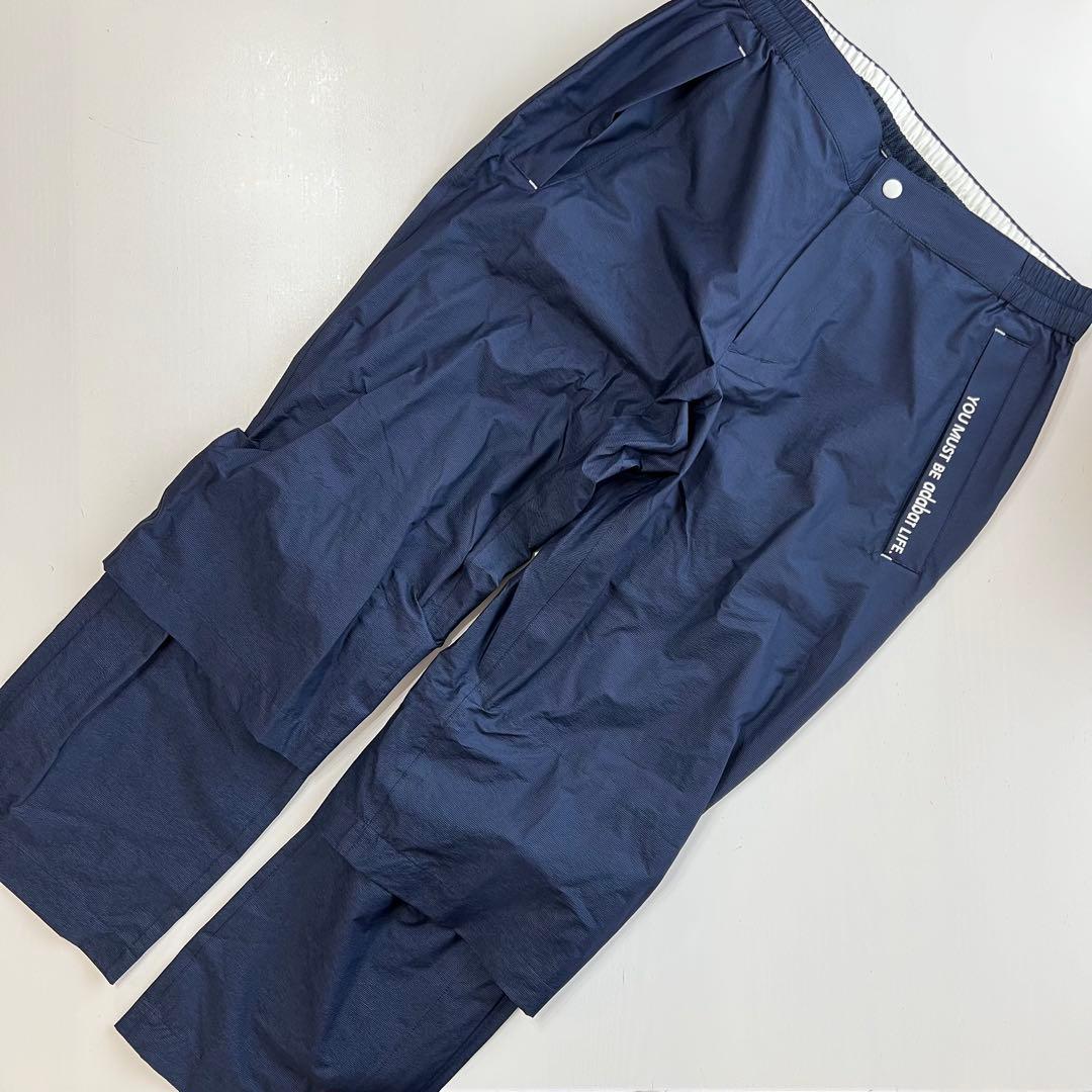 未使用　アダバット　adabat レインパンツ　防水　Lサイズ　ネイビー