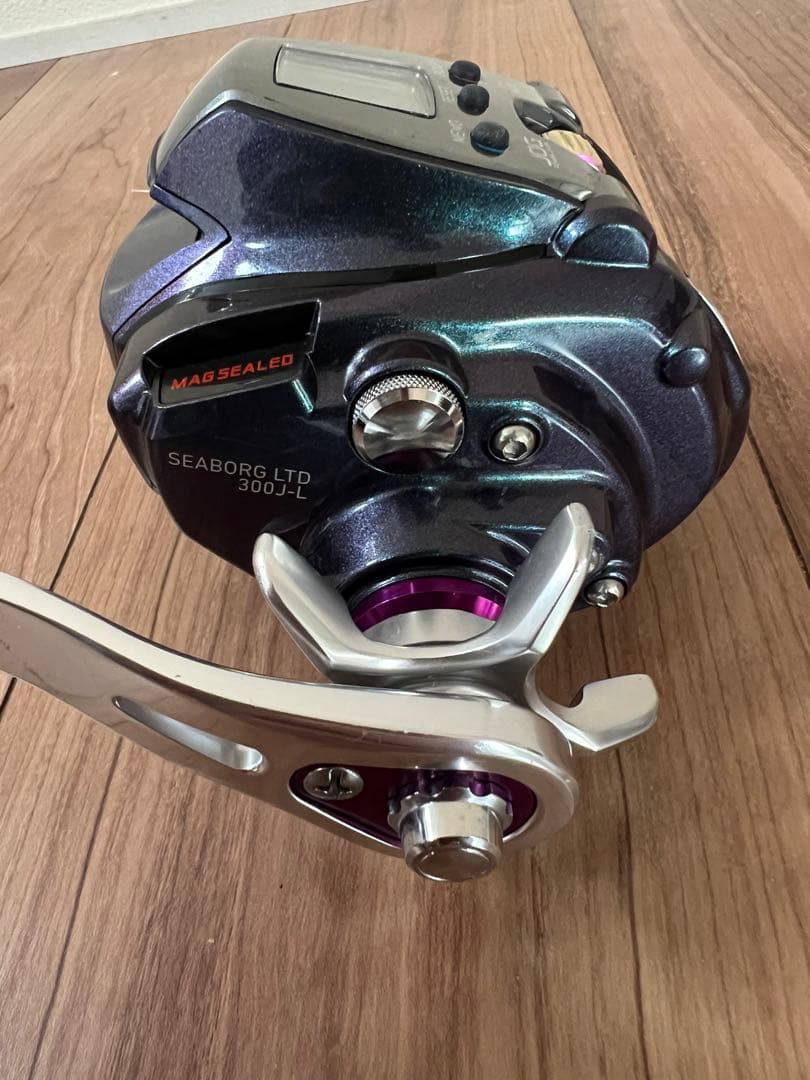 DAIWA SEABORG LTD 300J 左電動リール・純正バッテリーセット