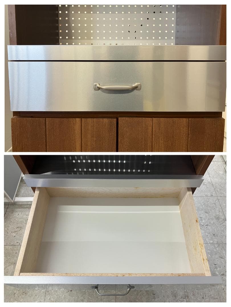 unico レンジ台 ストラーダ ブラウン