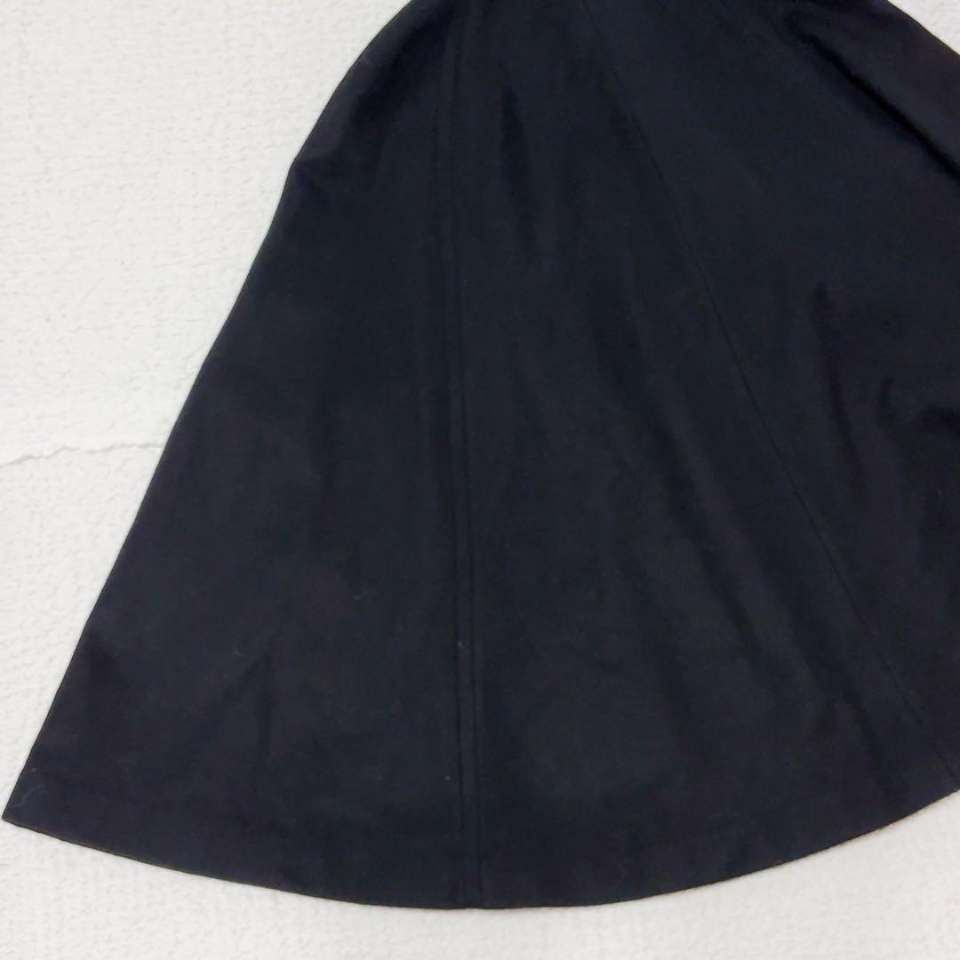 美品✨ LATOWA ラトワ ポンチョ コート ウール100% 黒 ケープ M