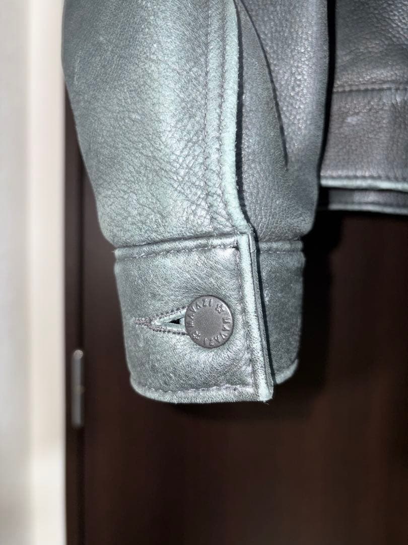 鹿革（ディアスキン）ブラックトラッカー型 サイズ42