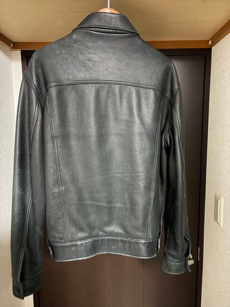 鹿革（ディアスキン）ブラックトラッカー型 サイズ42