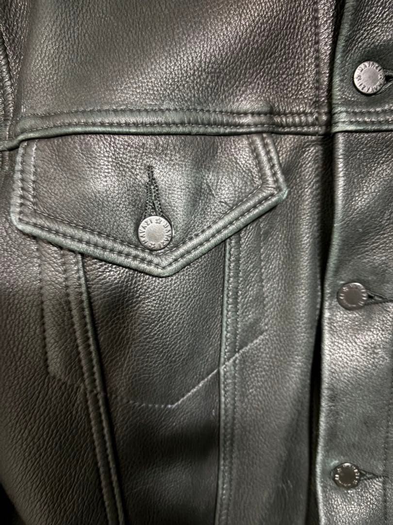 鹿革（ディアスキン）ブラックトラッカー型 サイズ42