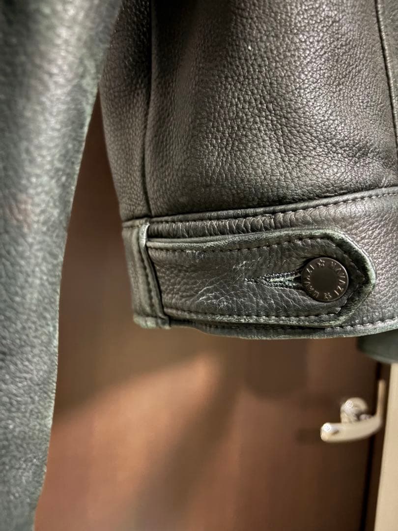 鹿革（ディアスキン）ブラックトラッカー型 サイズ42