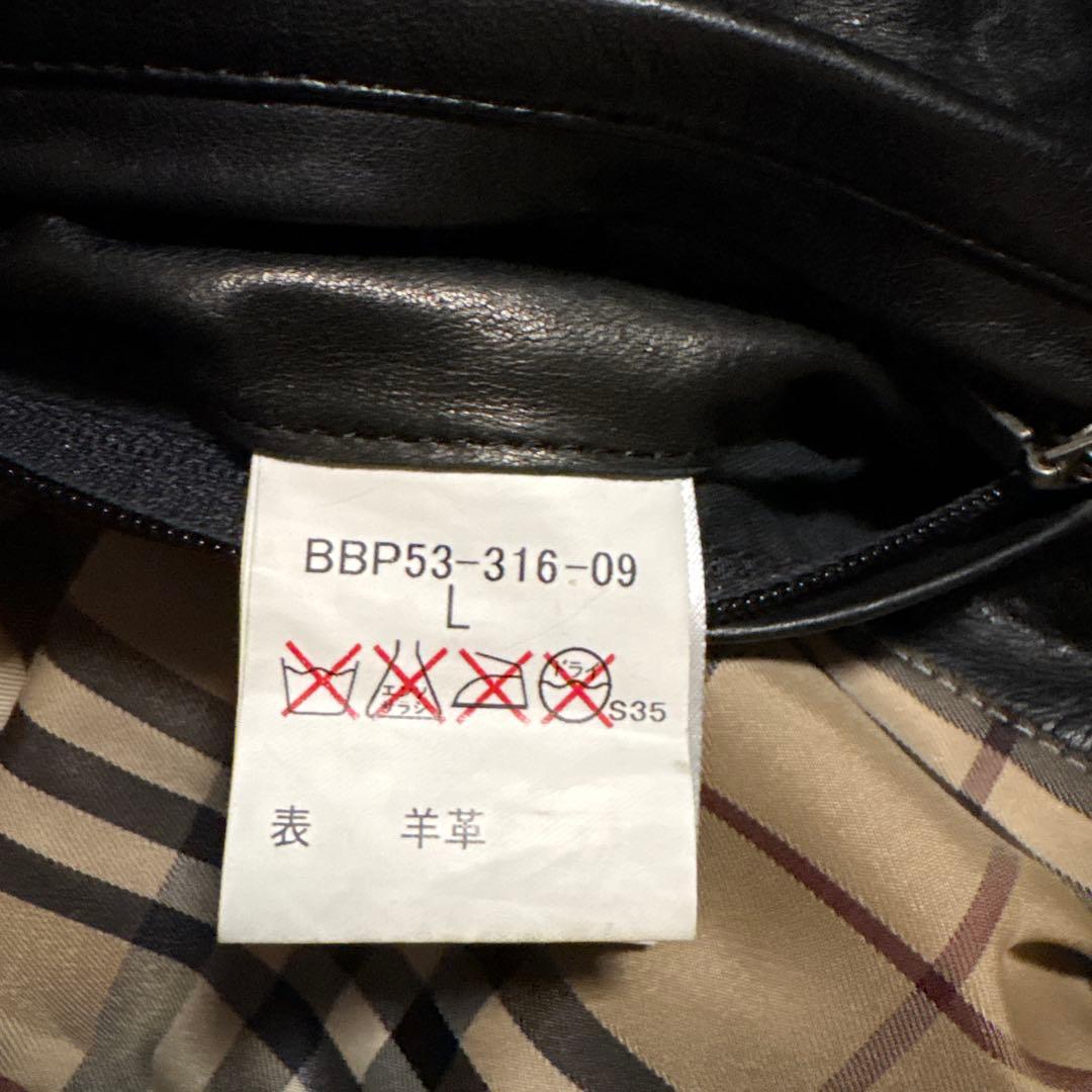 BURBERRY ブラックレザージャケット