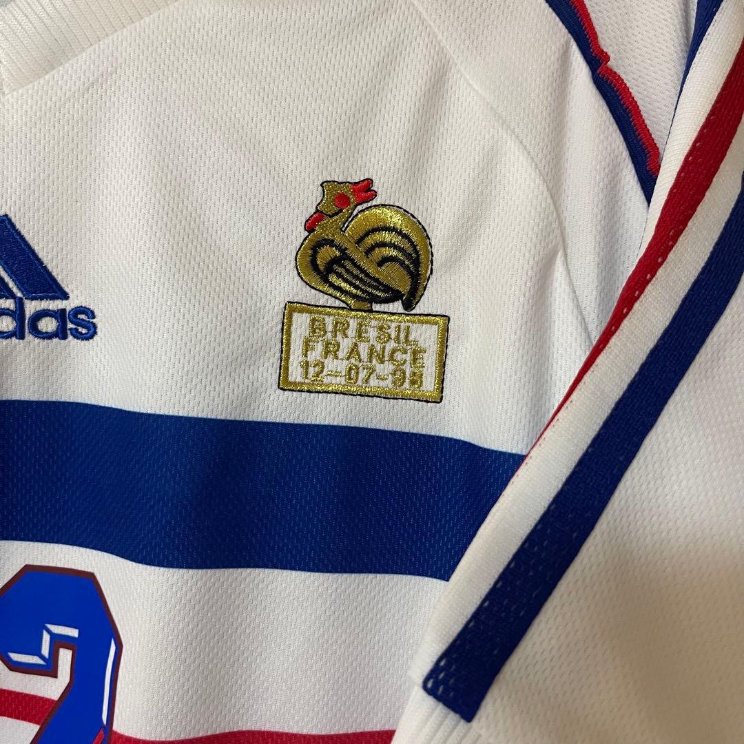 フランス代表1998年アンリawayサッカーユニフォームfootball襟付き