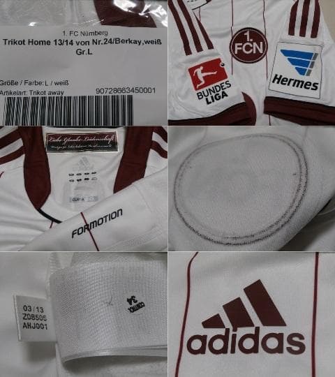 選手実使用品 ニュルンベルク ユニフォーム ベルカイ・ダバンル
