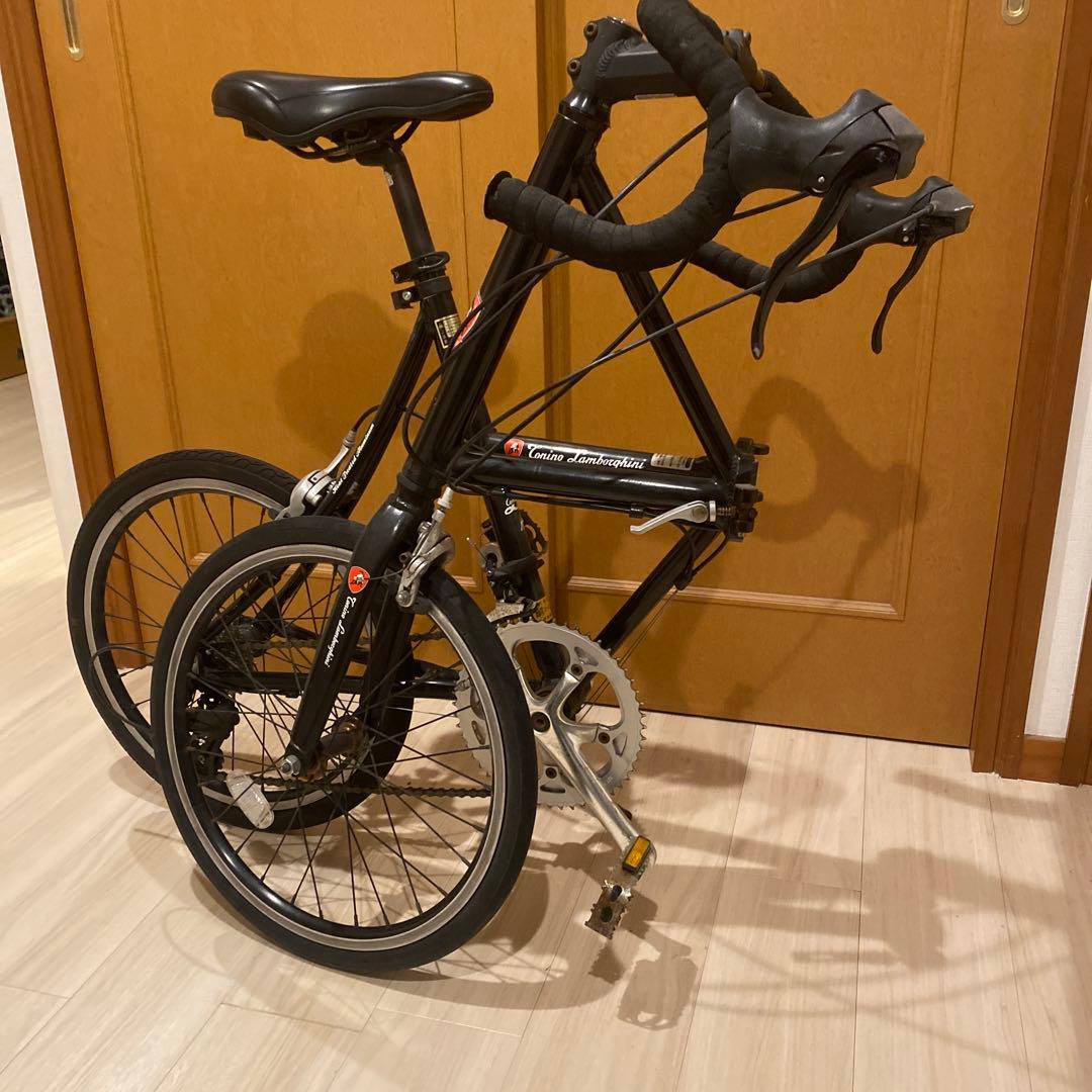 パズー、ランボルギーニ　折りたたみ自転車 黒