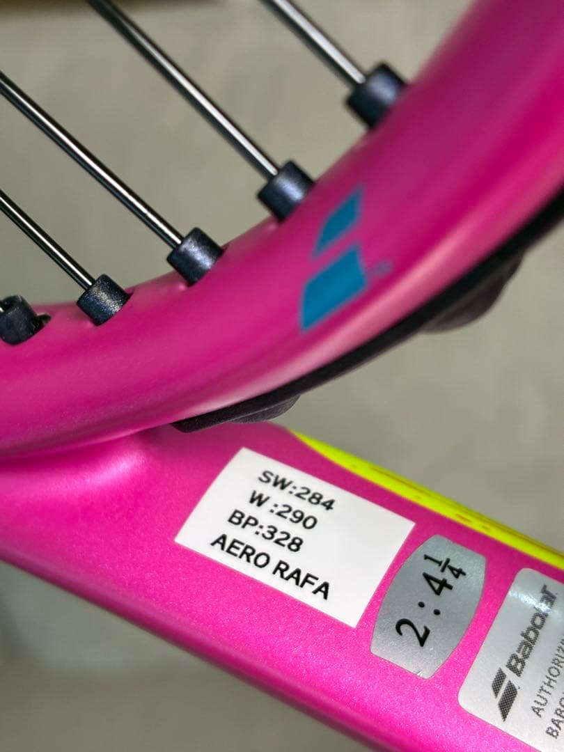 美品バボラピュアアエロラファG2 290g pure aero rafa