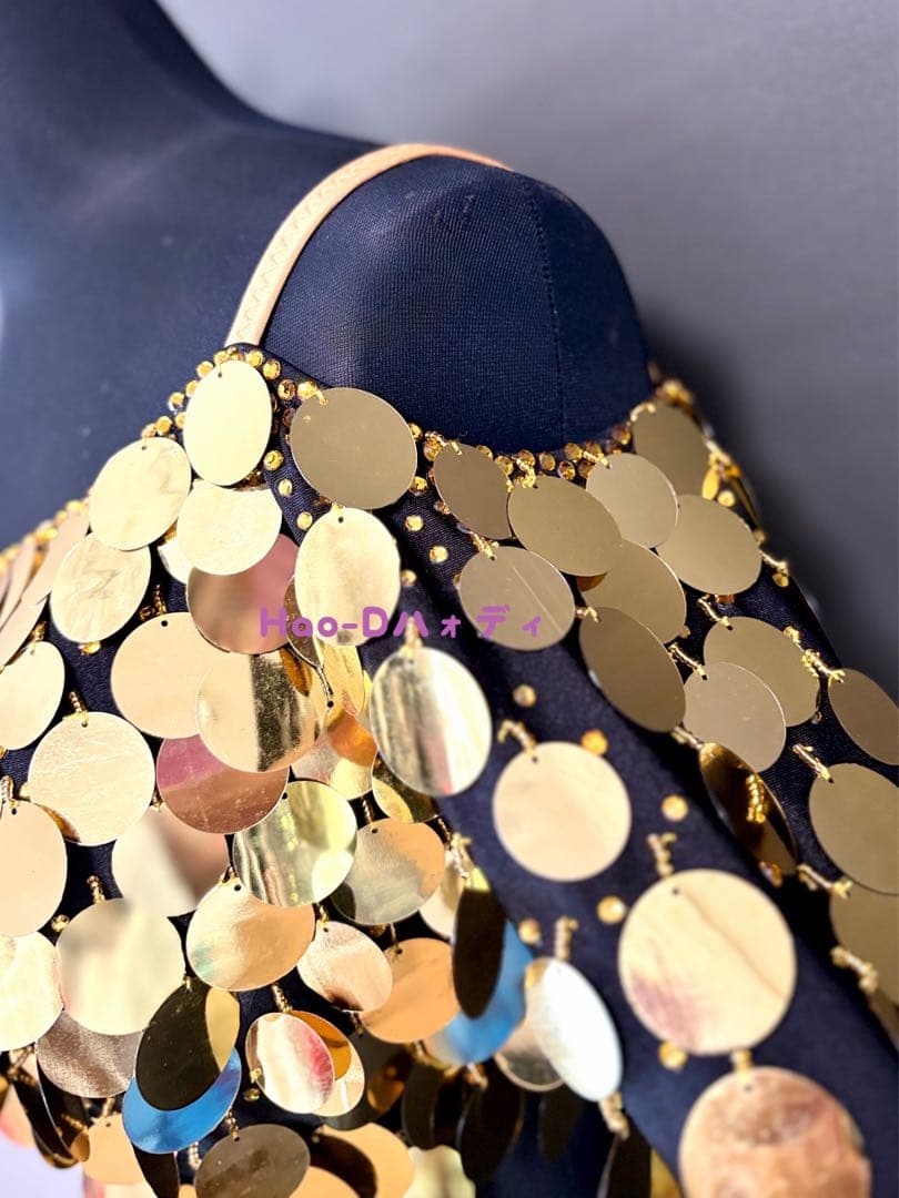 新品★ラテンドレス★SM〜M★社交ダンス★ボリューミー★競技会★スパンコール