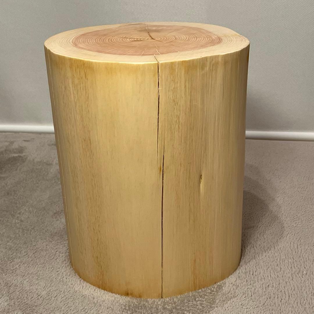 1086 切り株　丸太　スツール　サイドテーブル　チェア　丸太椅子　インテリア