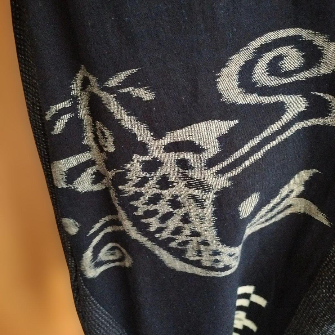 着物リメイク 絣 ワンピース チュニック