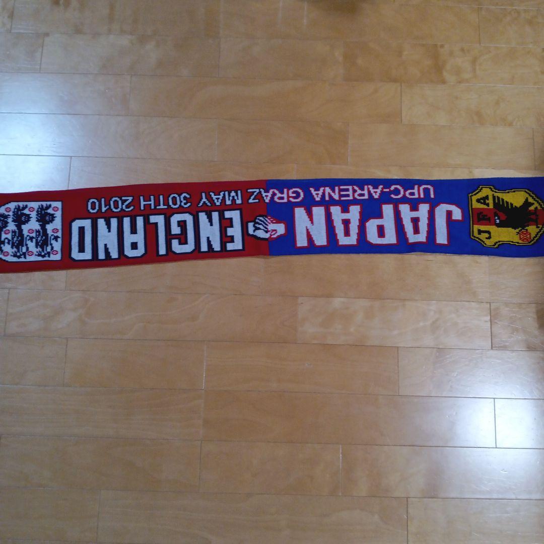 激レア！サッカーマフラー　代表戦（vsイングランド代表） 2010.5.30開催