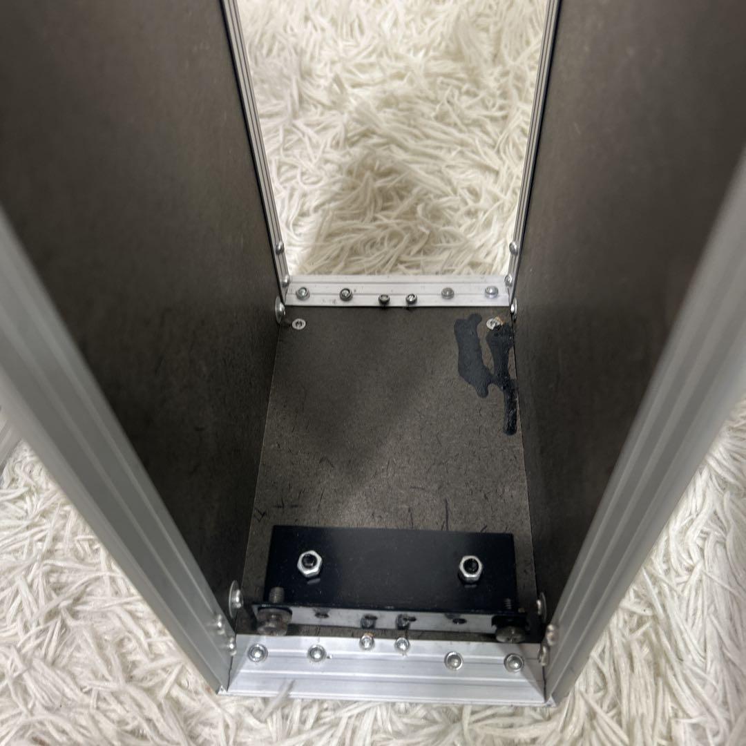 ラックケース　音響機器収納　黒　アルミ