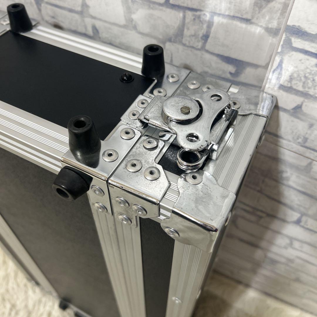 ラックケース　音響機器収納　黒　アルミ