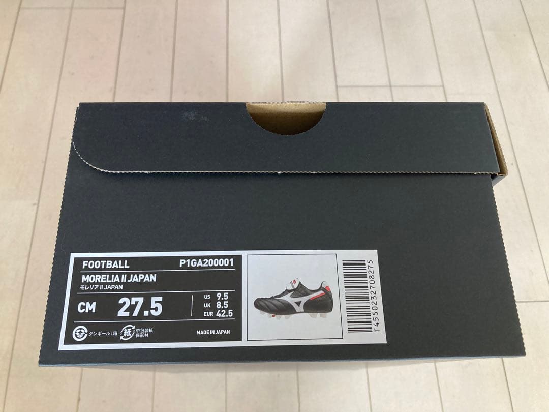 モレリア2ジャパン　黒　27.5㎝　新品。