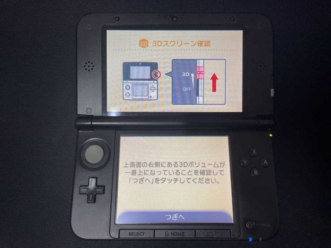 ニンテンドー3DS LL ブルー/ブラック 本体のみ 動作確認済み