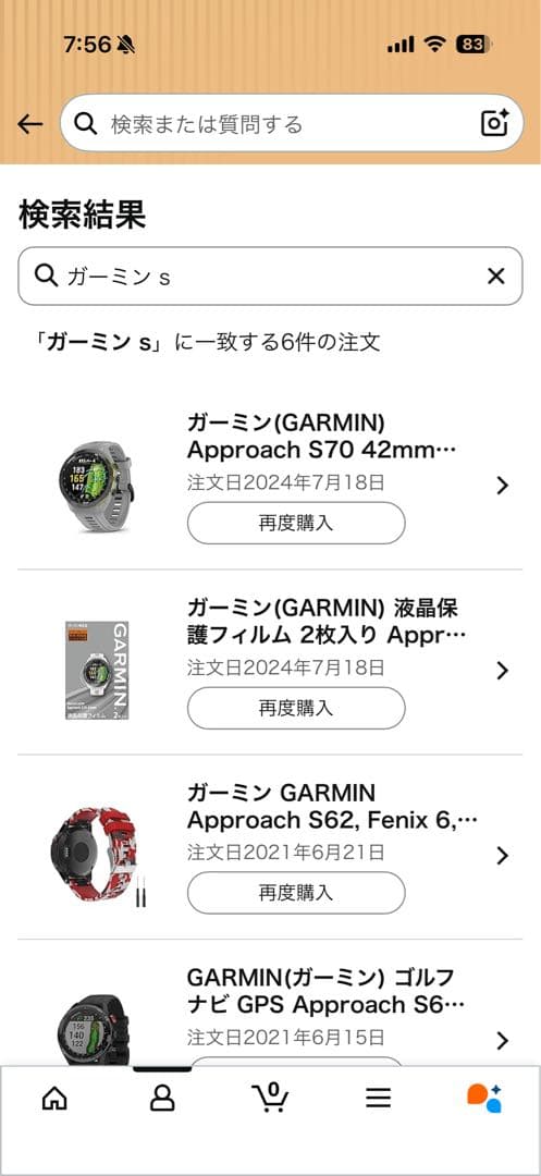 GARMIN APPROACH S70 2024年購入　使用10回未満