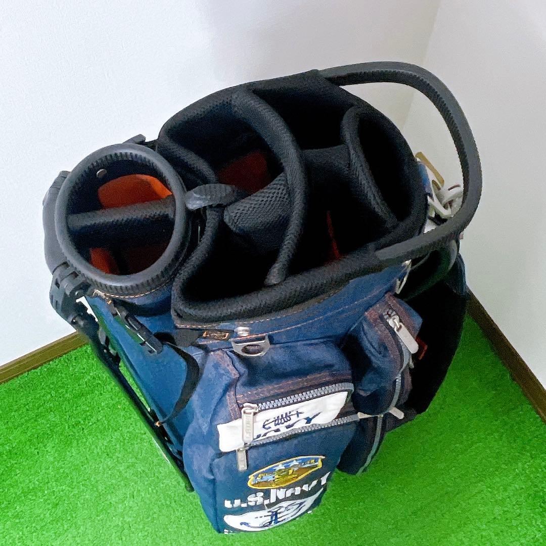 美品　アーミーベースコレクション　デニム　スタンドキャディバック　アイアンカバー