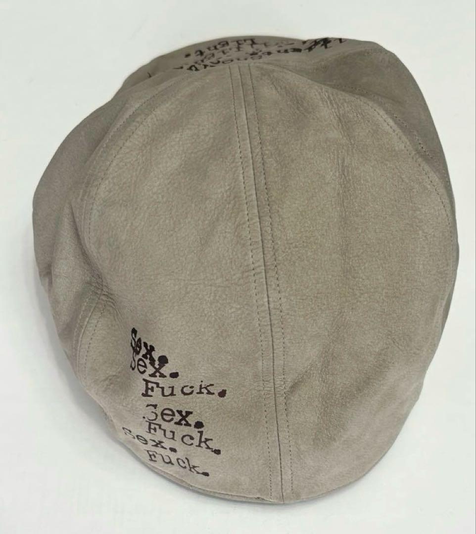 レア美品　ヒステリック　Hysterics ヒス　牛革　ハンチング帽　キャップ