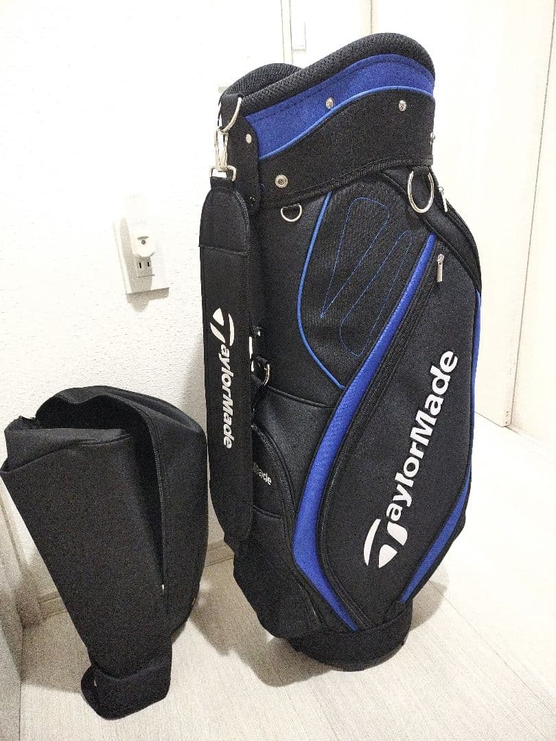 キャディバッグ ゴルフクラブケース ナイロン 超軽量 ブルー 撥水 防水仕様