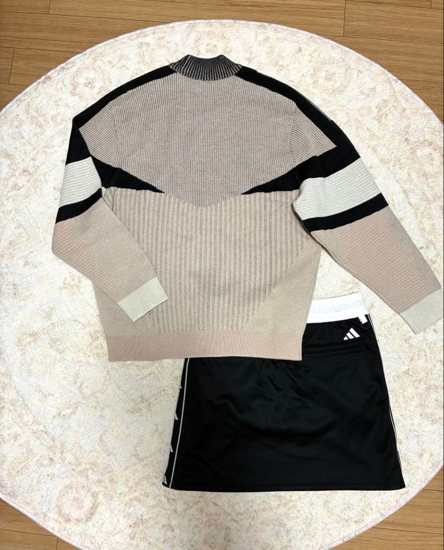 【新品M】大人可愛い アディダスゴルフ 上下set ビッグシルエット 体型カバー