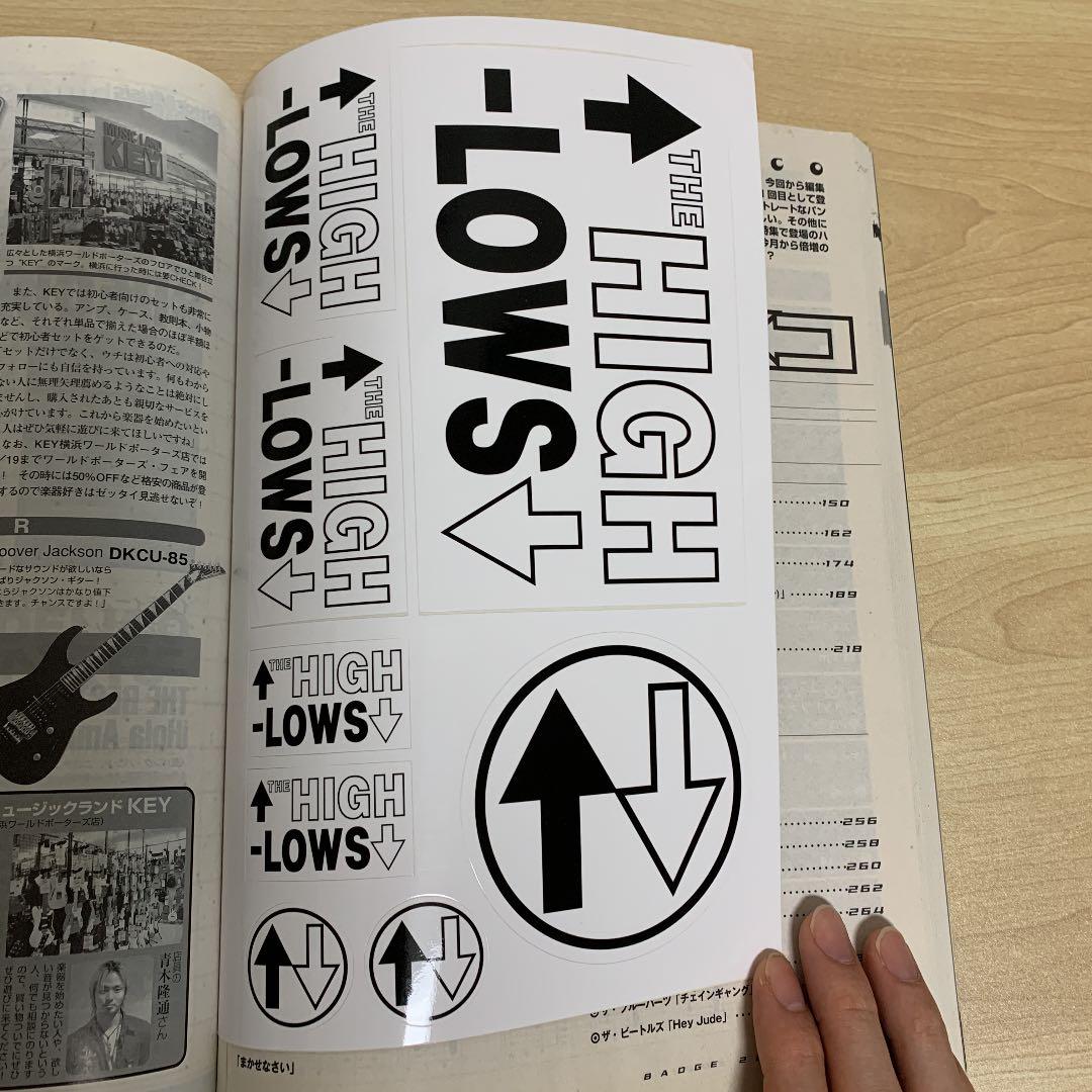 BADGE バッヂ　ハイロウズ　特製ステッカー&ポスター付き！