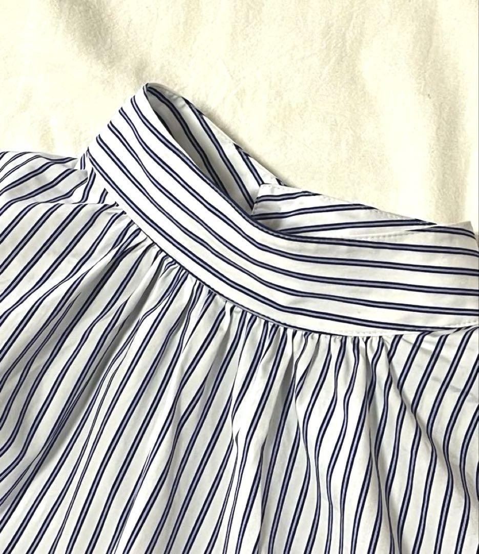 マッキントッシュフィロソフィー THOMAS MASON スタンドカラーブラウス