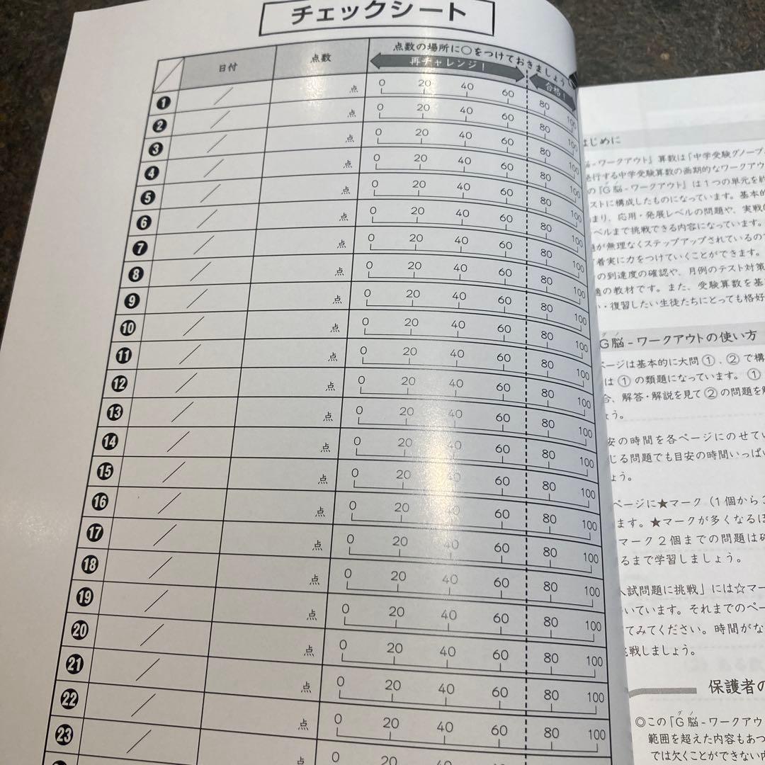【中学受験】最新版　グノーブル算数5年　G脳ワークアウト30冊　26400円