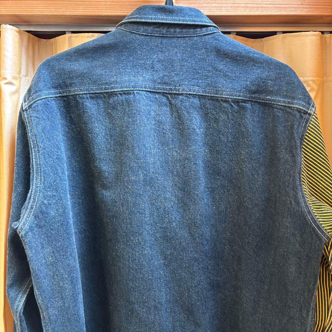 児島ジーンズ／デニムジャケット／カバーオール／Gジャン／ストライプ／日本製