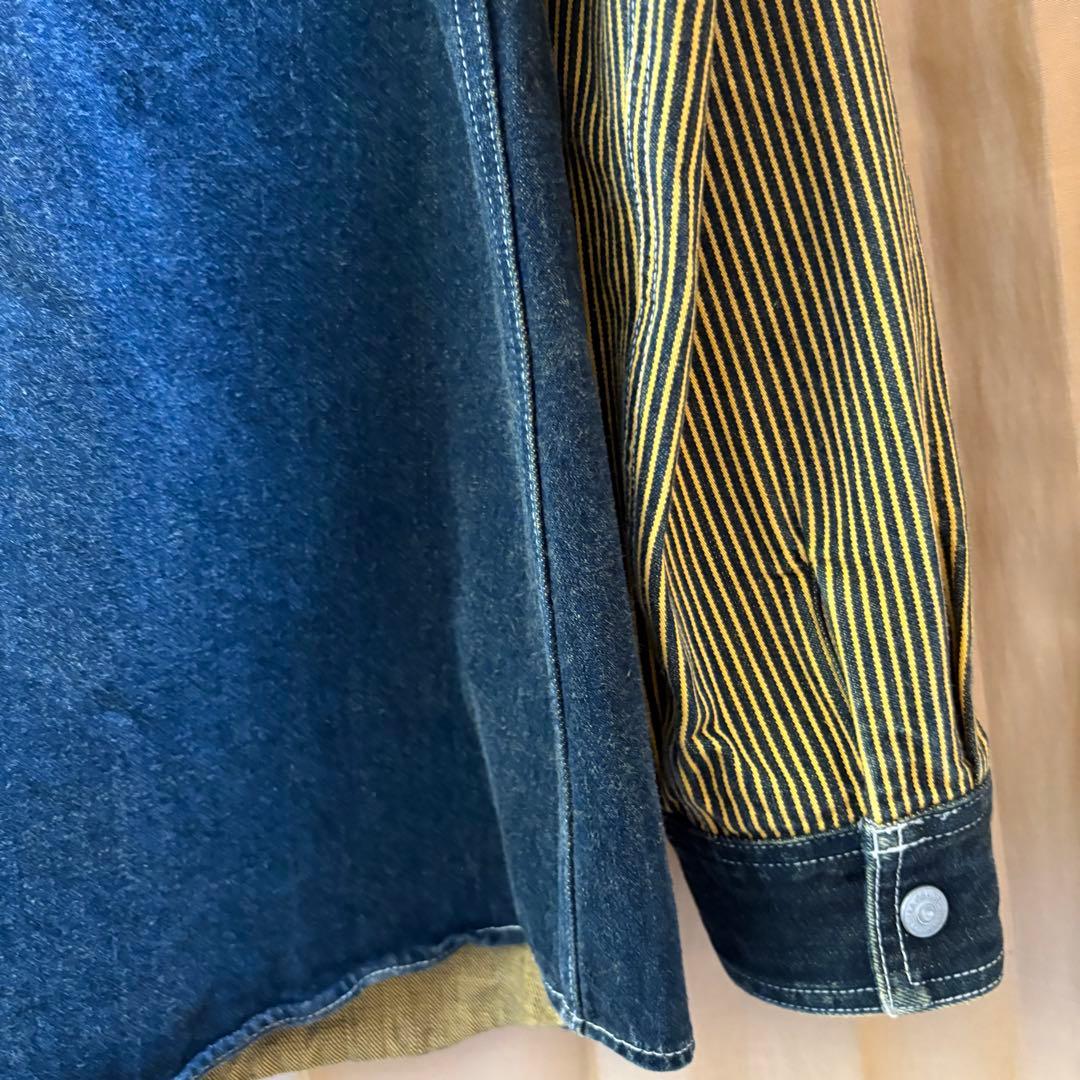 児島ジーンズ／デニムジャケット／カバーオール／Gジャン／ストライプ／日本製
