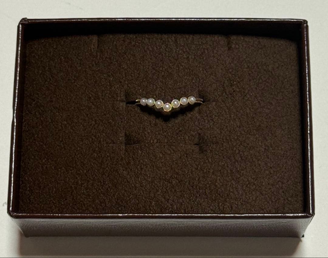 agete K10パールリング