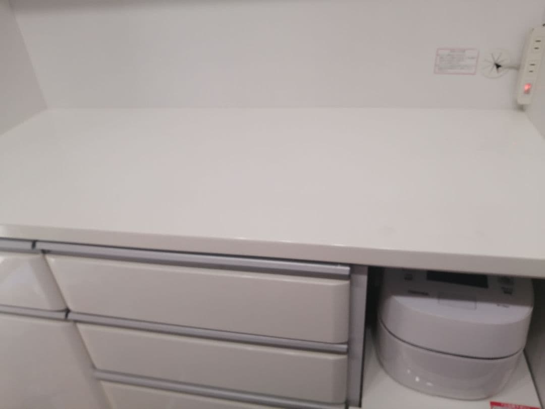 (送料込)ニトリ キッチンボード (クリスナ 120KB WH)