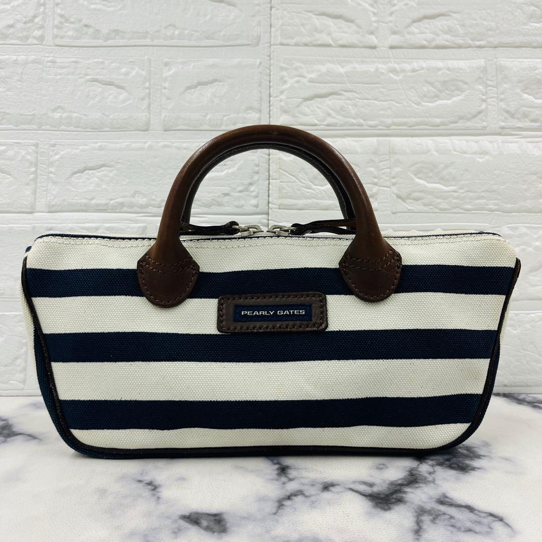 【PEARLY GATES】パーリーゲイツ カートバッグ キャンバス レザー