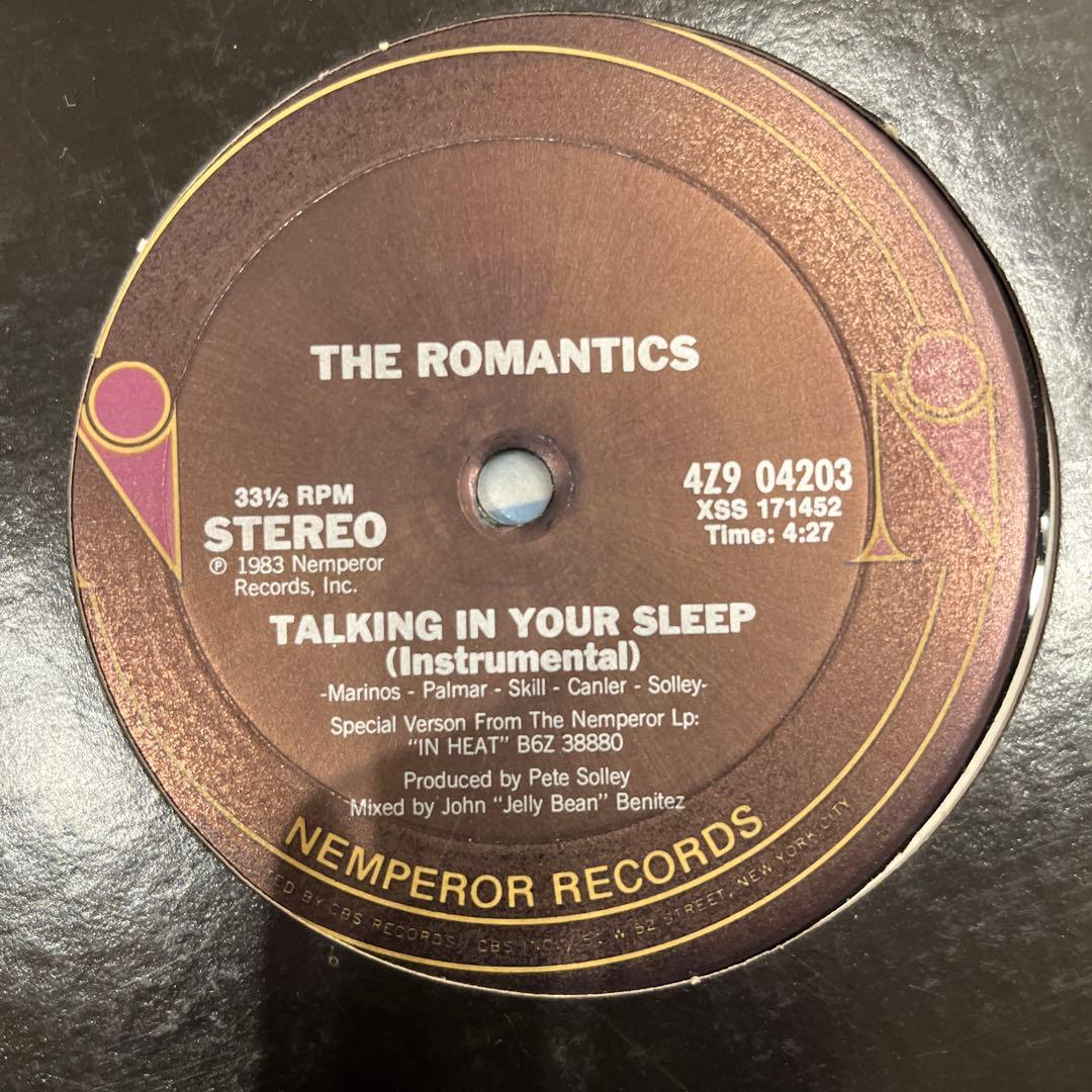 洋楽 THE ROMANTICS TALKING IN YOUR SLEEP 12