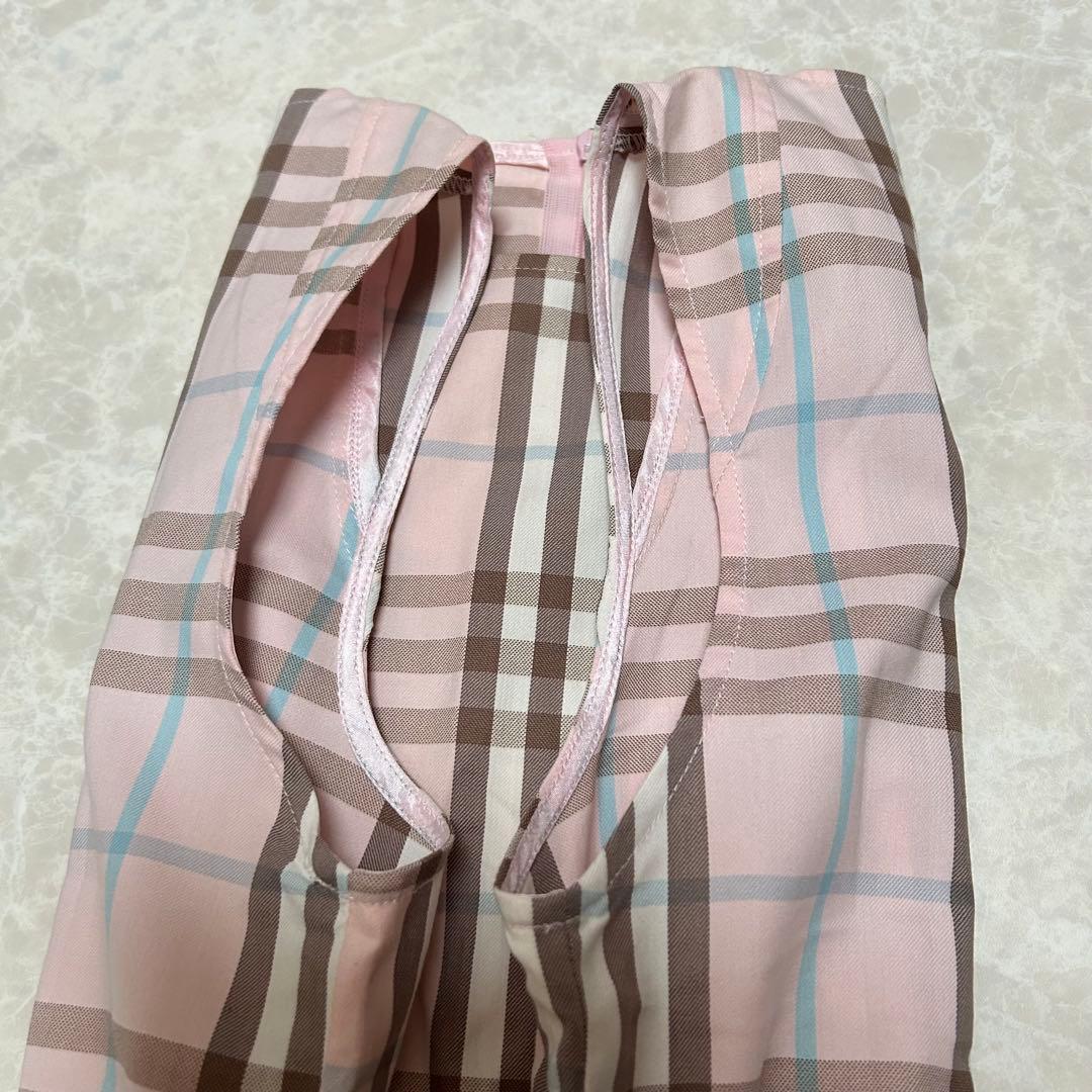 公*o様 新品 バーバリーロンドン ノバチェック ワンピース ノースリーブ ピン