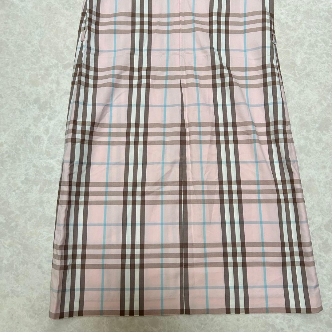 公*o様 新品 バーバリーロンドン ノバチェック ワンピース ノースリーブ ピン