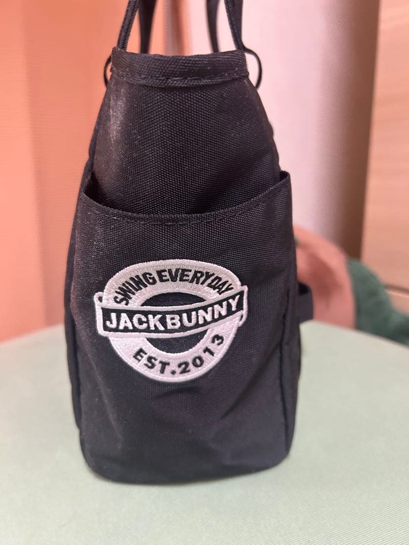 JACK BUNNY ブラック ラウンド用のトートバッグ