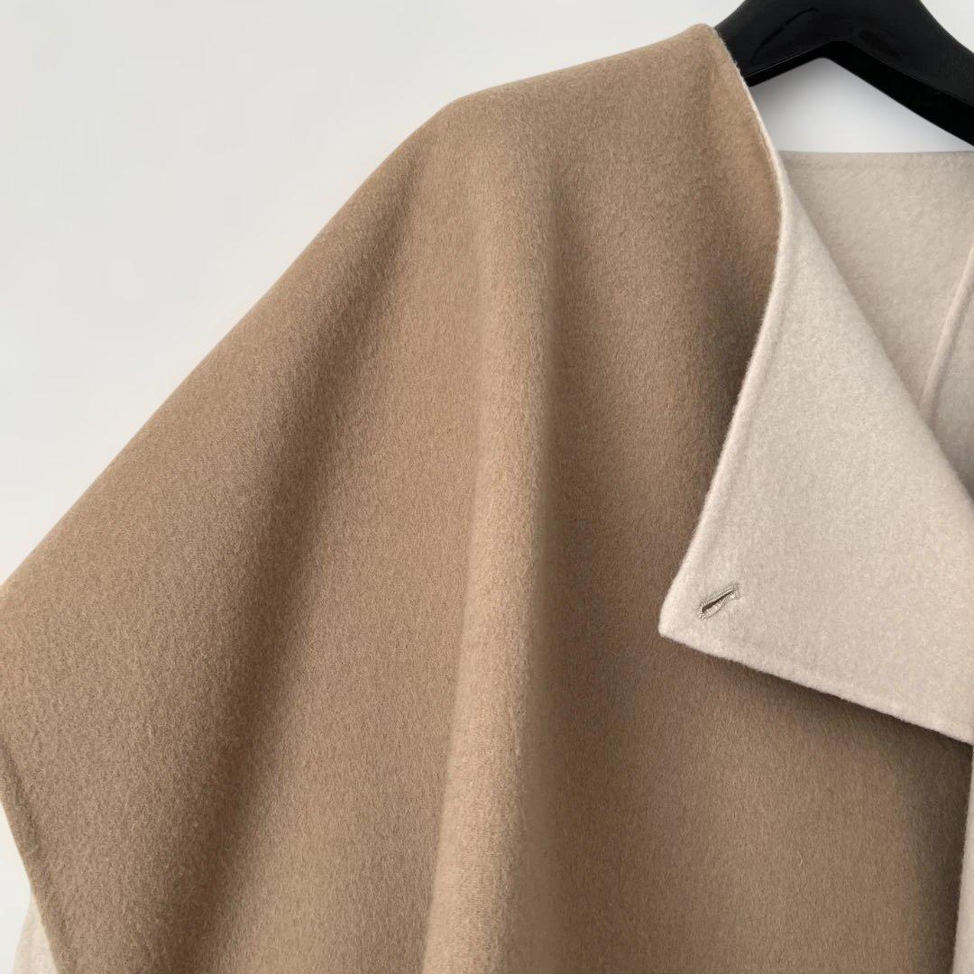 DRAWER ウールビーバーストールジレ　ベージュ